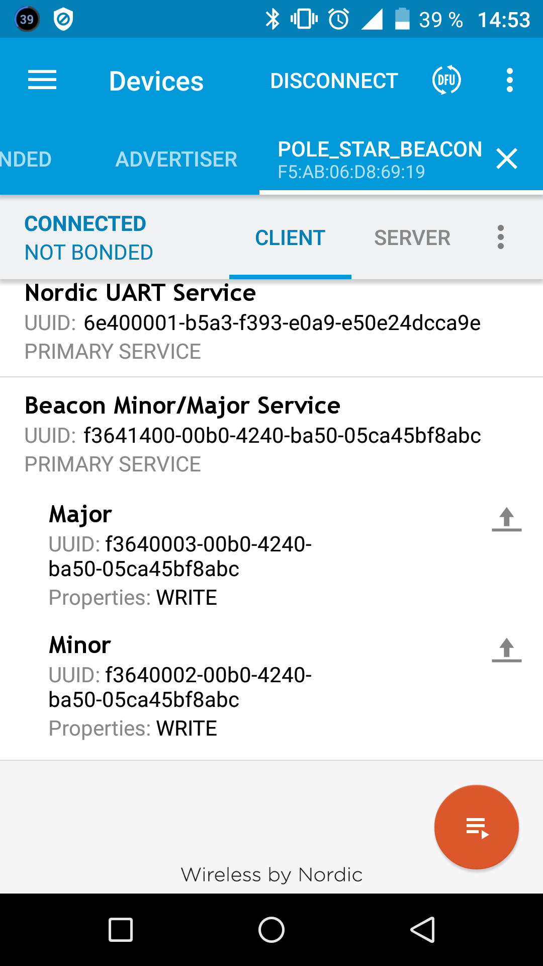 Beacon Major/Minor set service - Nordic Q&A - Nordic DevZone - Nordic ...