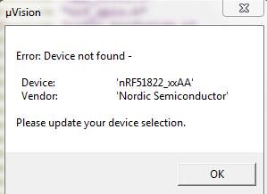 Device not Found