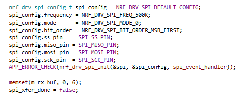 SPI configuration