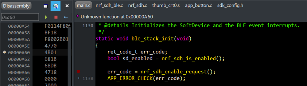 SDK 17.0.2, S140 7.2.0 already initialized? sd_softdevice_enable