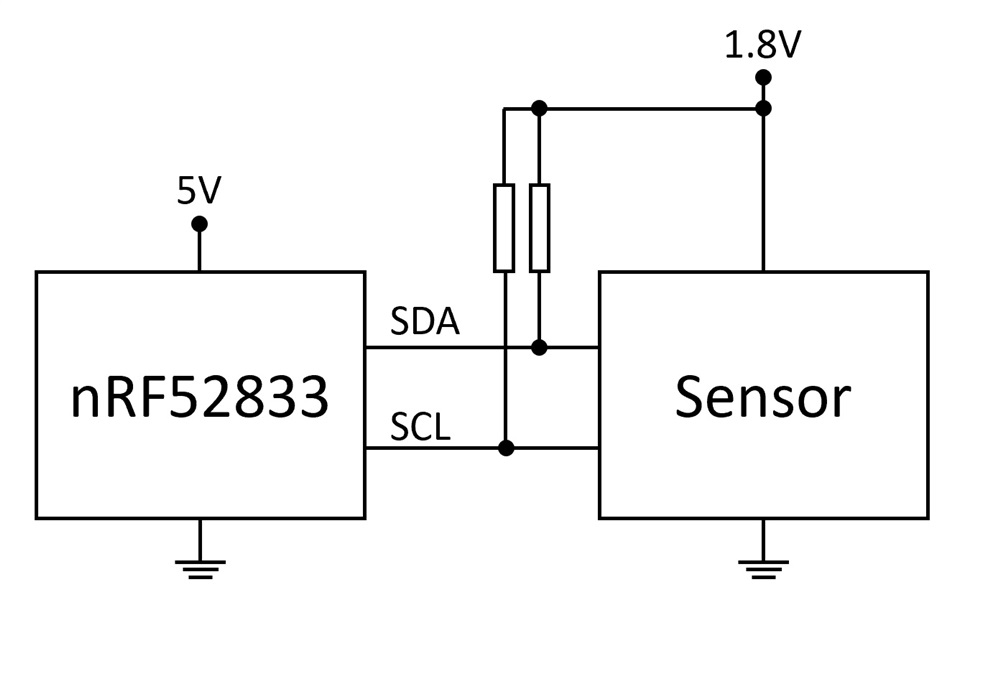 5V nRF52833 I2C connection to 1.8V device - Nordic Q&A - Nordic 