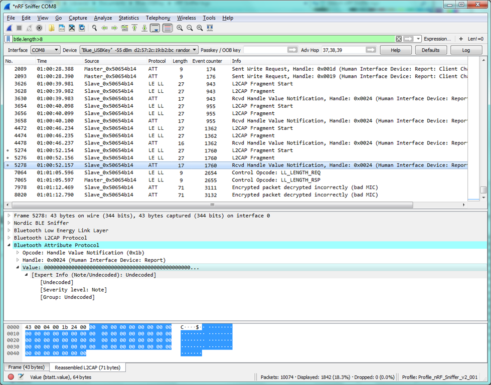 OK with 27byte on-air packets