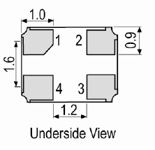 Bottom view of the crystal