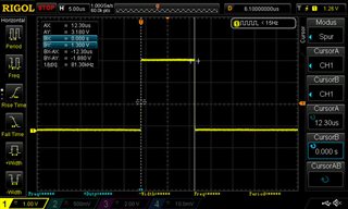 duty-cylce is set to zero, but i have this random pulse. the width is alsways the same 