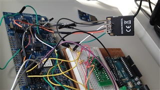 SC adapter for micro SD card direct circuit for SPI bus using nordic DK