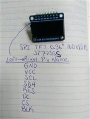 0.96"  160x80 st7735
