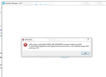 Failed to install Nrf connect SDK from tool chain manager. nrfdl_create ...
