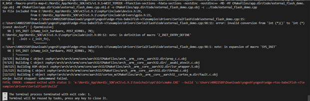 ERROR message