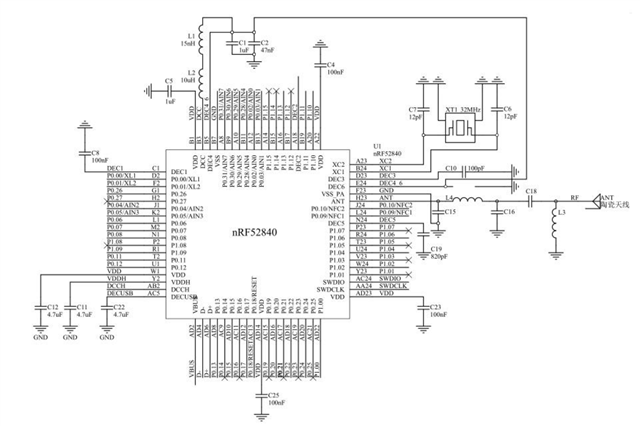 Ebyte E73-2G4M08S1C schematic