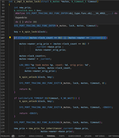 mutex code screenshot