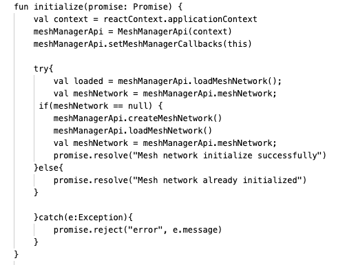 for initization mesh