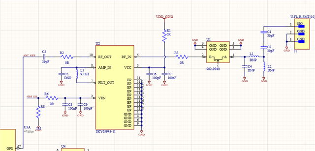 Design circuit external passive antenna GPS for nRF9160 - Nordic Q&A ...