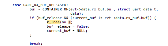 Help to understanding error Not able to allocate UART receive buffer ...