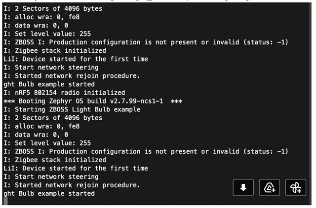 ZBOSS I: Production configuration is not present or invalid