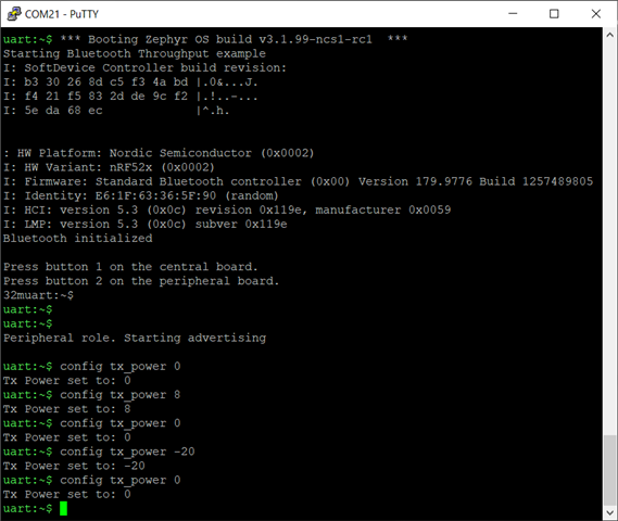 How To Set Transmit Power For BLE In NRF Connect SDK? - Nordic Q&A ...