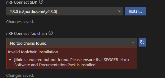 Invalid Toolchain installation in VS code - Nordic Q&A - Nordic DevZone ...