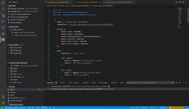 Problem when building a custom board in VScode - Nordic Q&A - Nordic ...