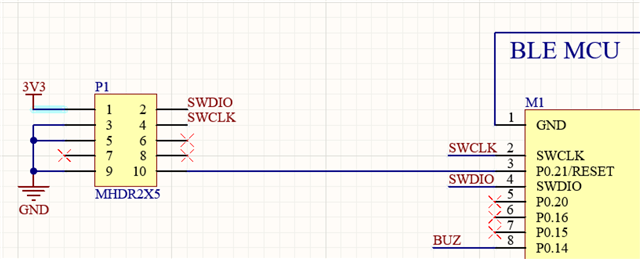 target_board_SWD connector