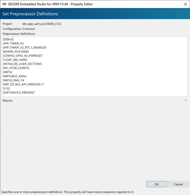 Setting Debug in Common
