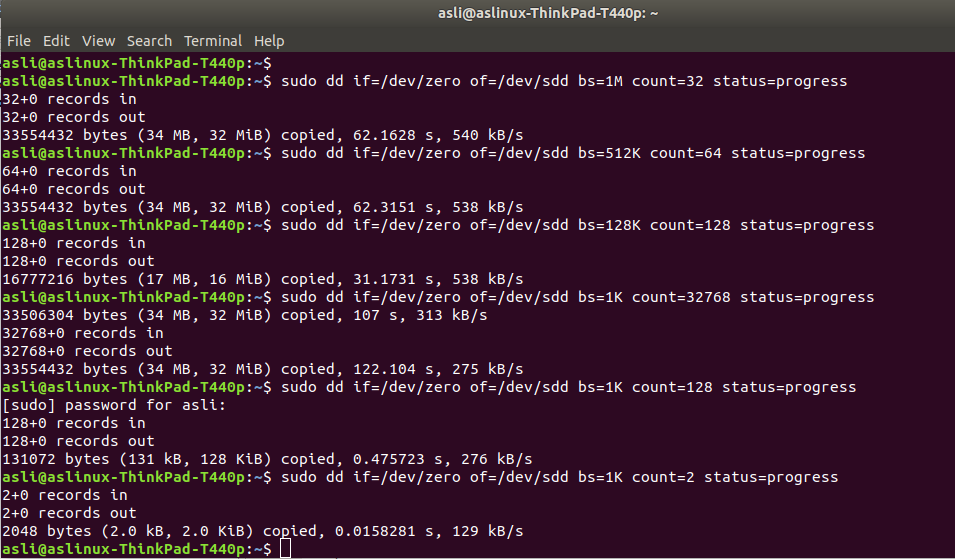 MSC_Write_Speed_Test